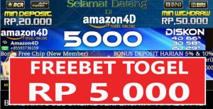 Amazon4D Freebet Togel Gratis Rp 5.000