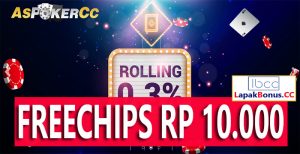 ASPokerCC Promo Freechips Gratis Rp 10.000 Tanpa Deposit