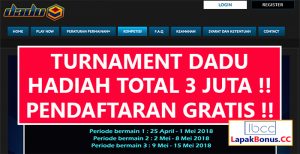 Turnament Dadu9 Berhadiah Total Rp 3 JUTA – Pendaftaran GRATIS !!