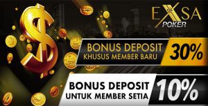 EXSAPoker.com Poker Online Terpercaya Dengan Bonus Deposit 30%