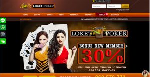 LoketPoker- Situs Poker IDN terpercaya Bonus New Member 30% Bonus MAX 200rb!!