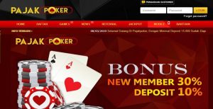 PajakPoker – Bonus Deposit 30% Member Baru