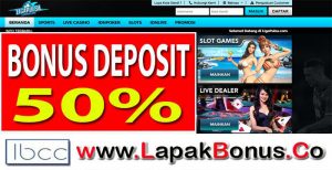 LigaPulsa – Bonus Deposit 50%  Live Casino Buat Member Baru