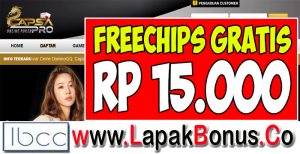 CapsaPro.com – Freechips Gratis Rp 15.000 Tanpa Deposit