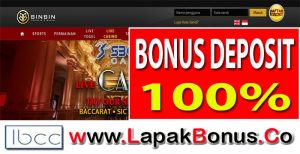 BinBinCash – Bonus Deposit 100% Sportsbook Buat Member Baru