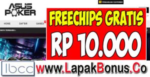 AsusPoker.net – Freechips Gratis Rp 10.000 Tanpa Deposit